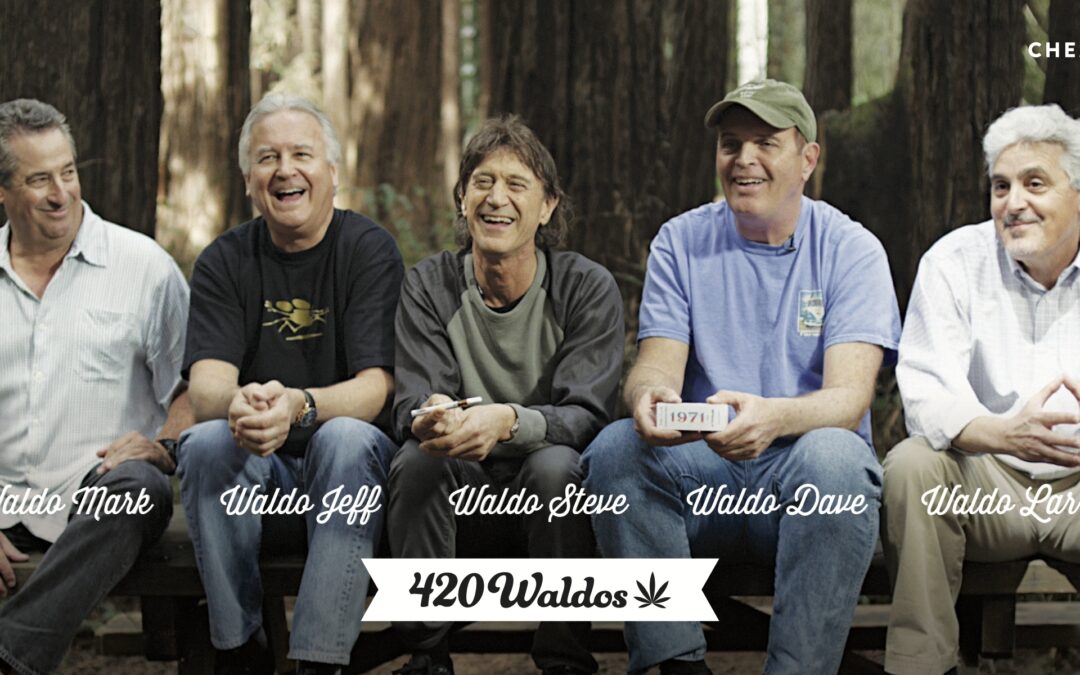 5 men sitting 420 waldos