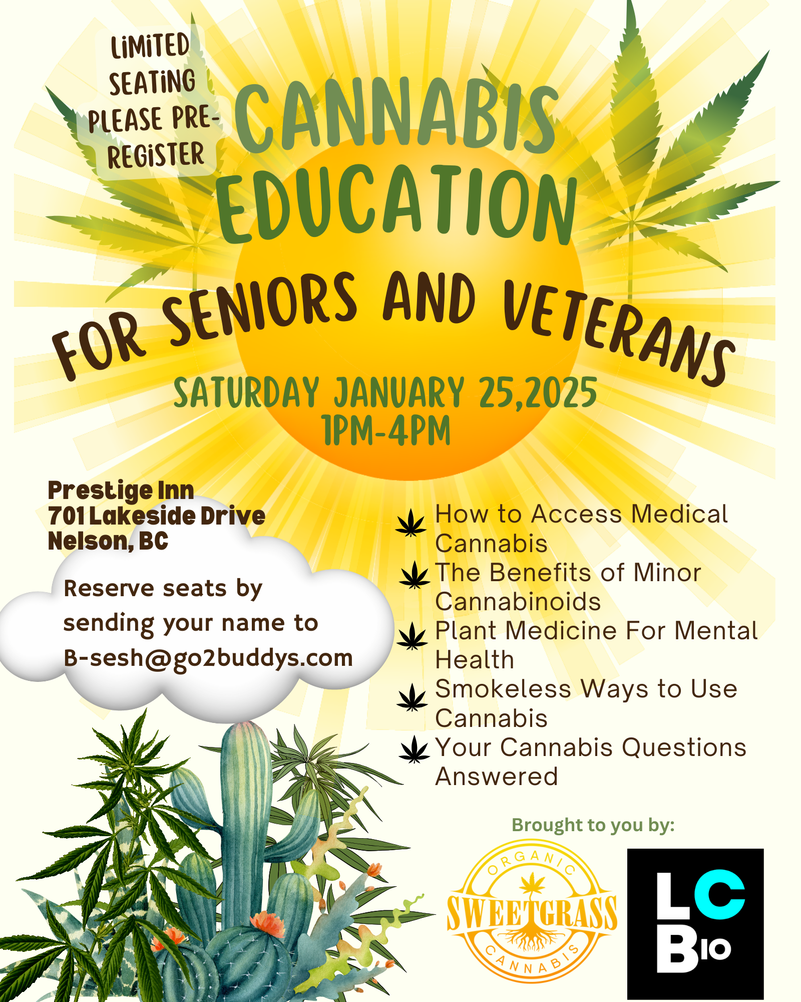 cannabis education for seniors and veterans in nelson
