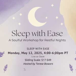 sleep with ease workshop design with lavender and gold
